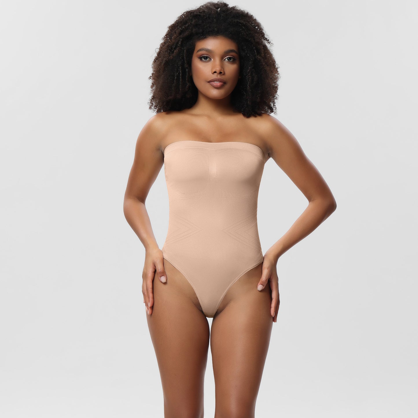 Cloud bras®Strapless Thong Body Shaper with Removable Straps