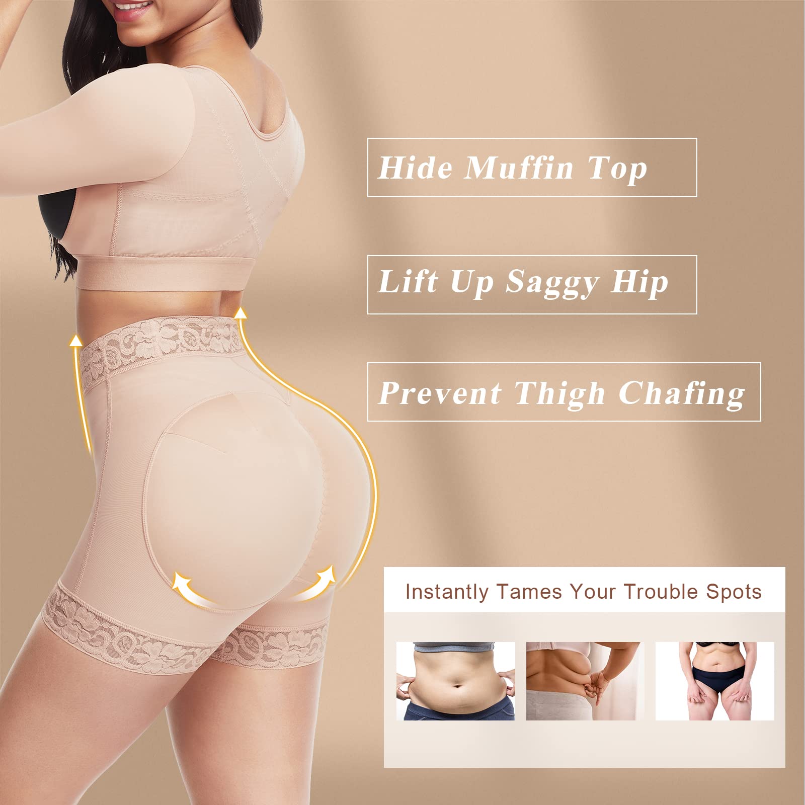 Cloud Bras®High Waist Seamless Butt Lifting Shorts