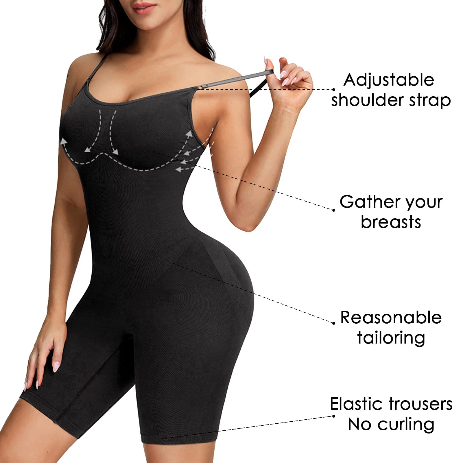 Cloud Bras Smoothing Seamless Full Bodysuit, Cloud Bras Bodysuit,  Galonfulty Bodysuit Shapewear, Body Suit for Women (Color : Black, Size :  Small) at  Women's Clothing store