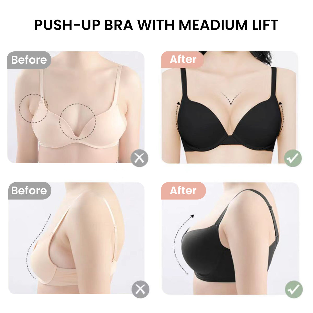 Sports Bras For Women High Support Bra Thin No Steel Rings Comfortable Push  Up Bra