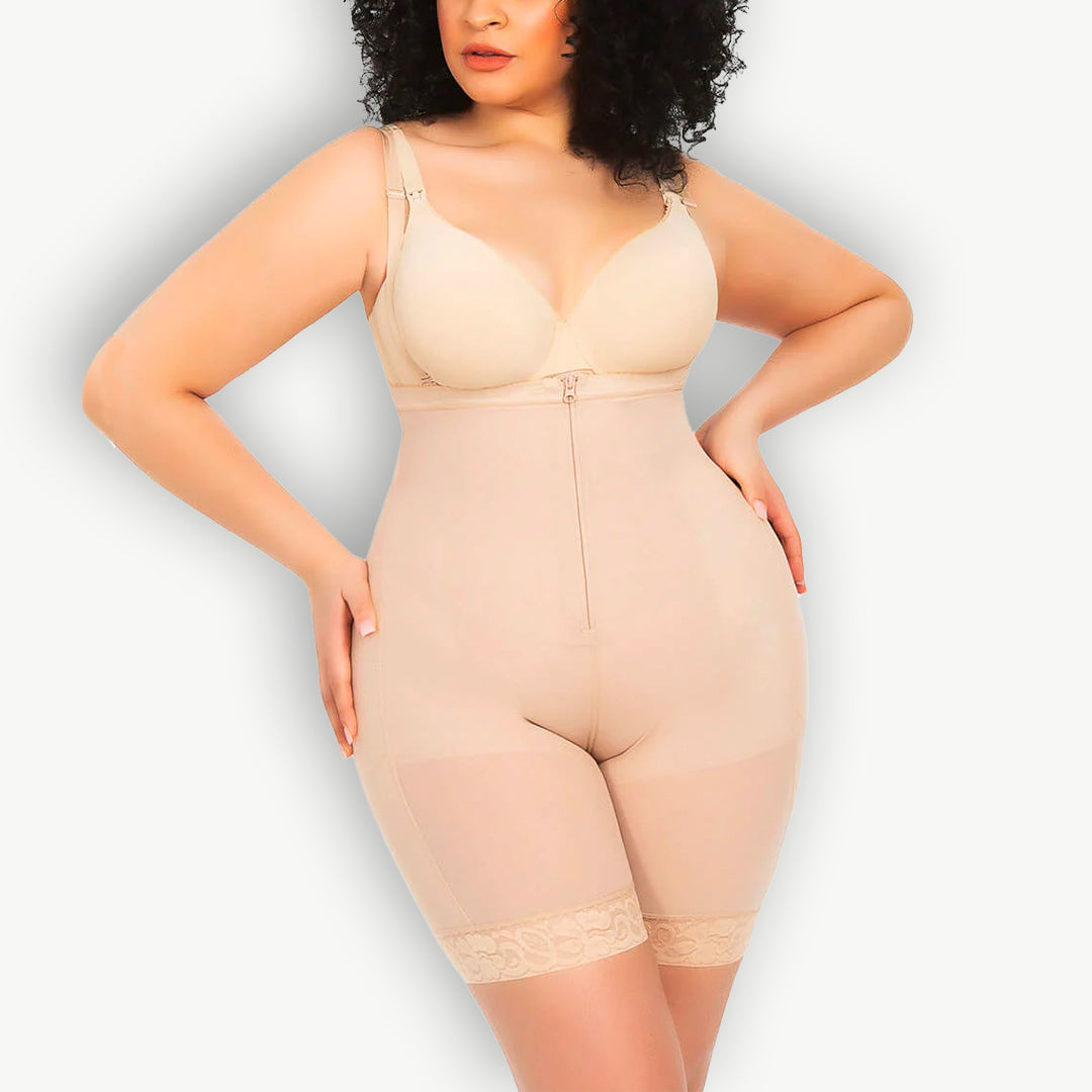 Cloud Bras®Firm Tummy Compression Bodysuit Shaper With Butt Lifter-BEIGE+BLACK (BUY 1 GET 1 FREE) (2 PACK)