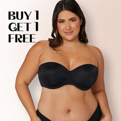 Cloud Bras®Undercover Curves Multi-way Strapless Bra(BUY 1 GET 1 FREE)2PCS Black