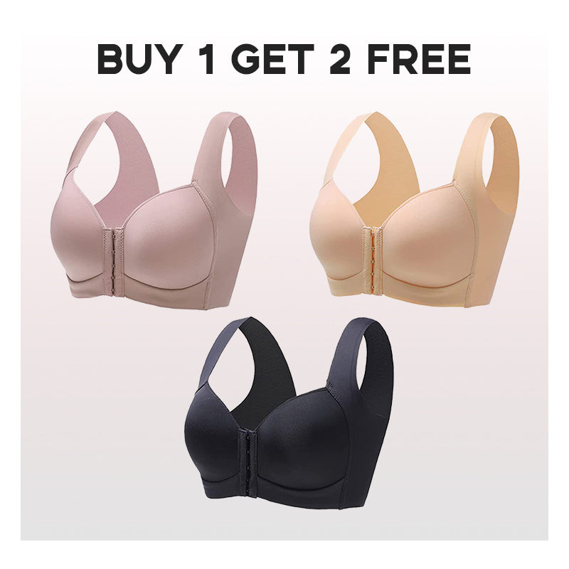 Cloud Bras®Women's Backless Push-Up Plunge Bra with Convertible Clear  Straps(3Pcs Set）