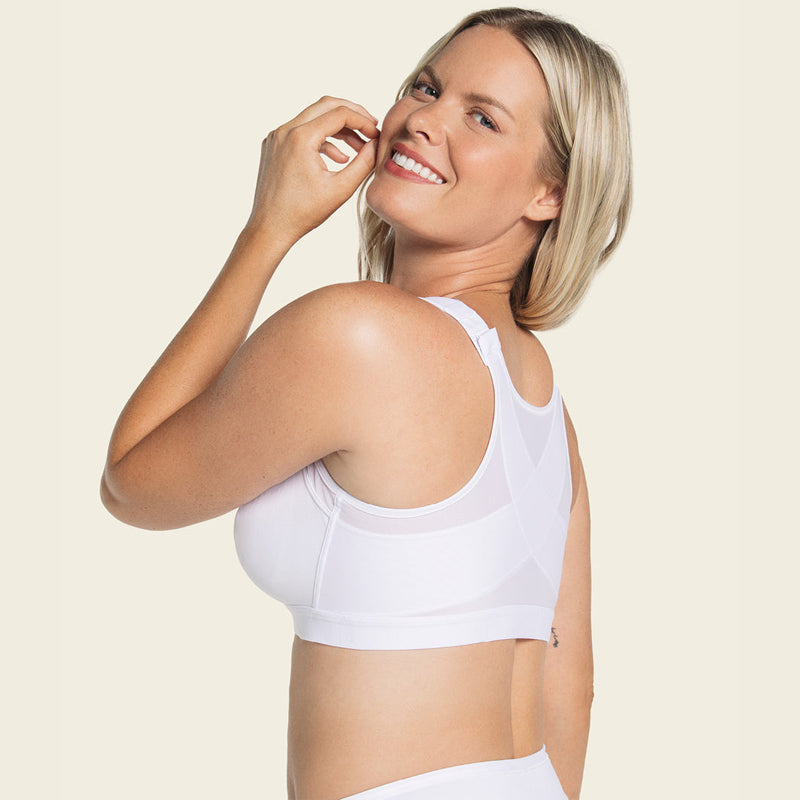 Cloud Bras® Bra-Front Closure Posture Wireless Back Support Full Coverage Bra(BUY 1 GET 2 FREE)-White