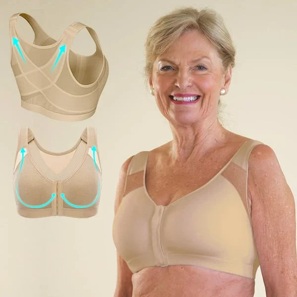 Womens Front Closure Full Coverage Back Support Posture Corrector