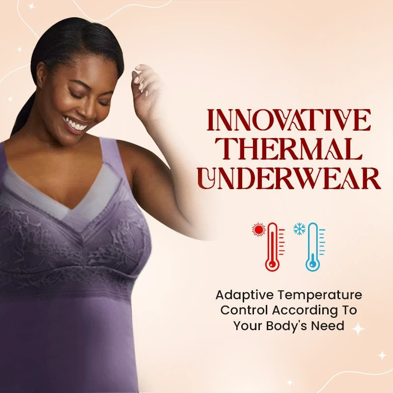 Cloud Bras® (BUY 1 GET 1 FREE) Women's 2-in-1 Built-in Bra Thermal Camisoles-Nude+Black